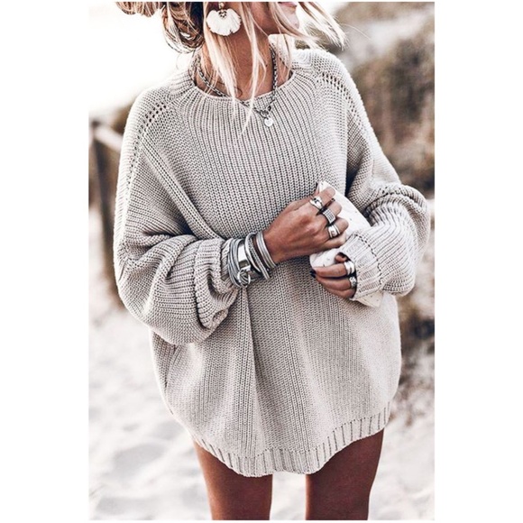 Bellanblue Sweaters - Oatmeal fall winter knit sweater top